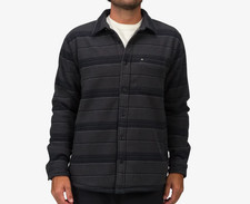REEF BARTLET Men's Overshirt/Jacket - 3FMWL0848 - CAVIAR - Large - NWT -LAST ONE