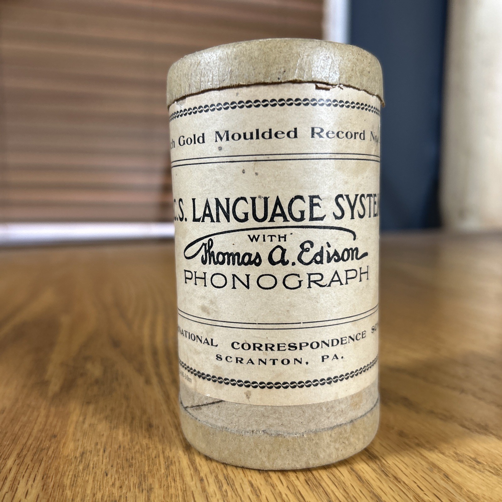 Other Store System Edison Cylinder Record French Lesson No 28-29 ICS Language System ...