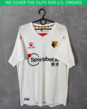 Watford Away football shirt 2020 - 2021 White AUTHENTIC Kelme Mens Size L