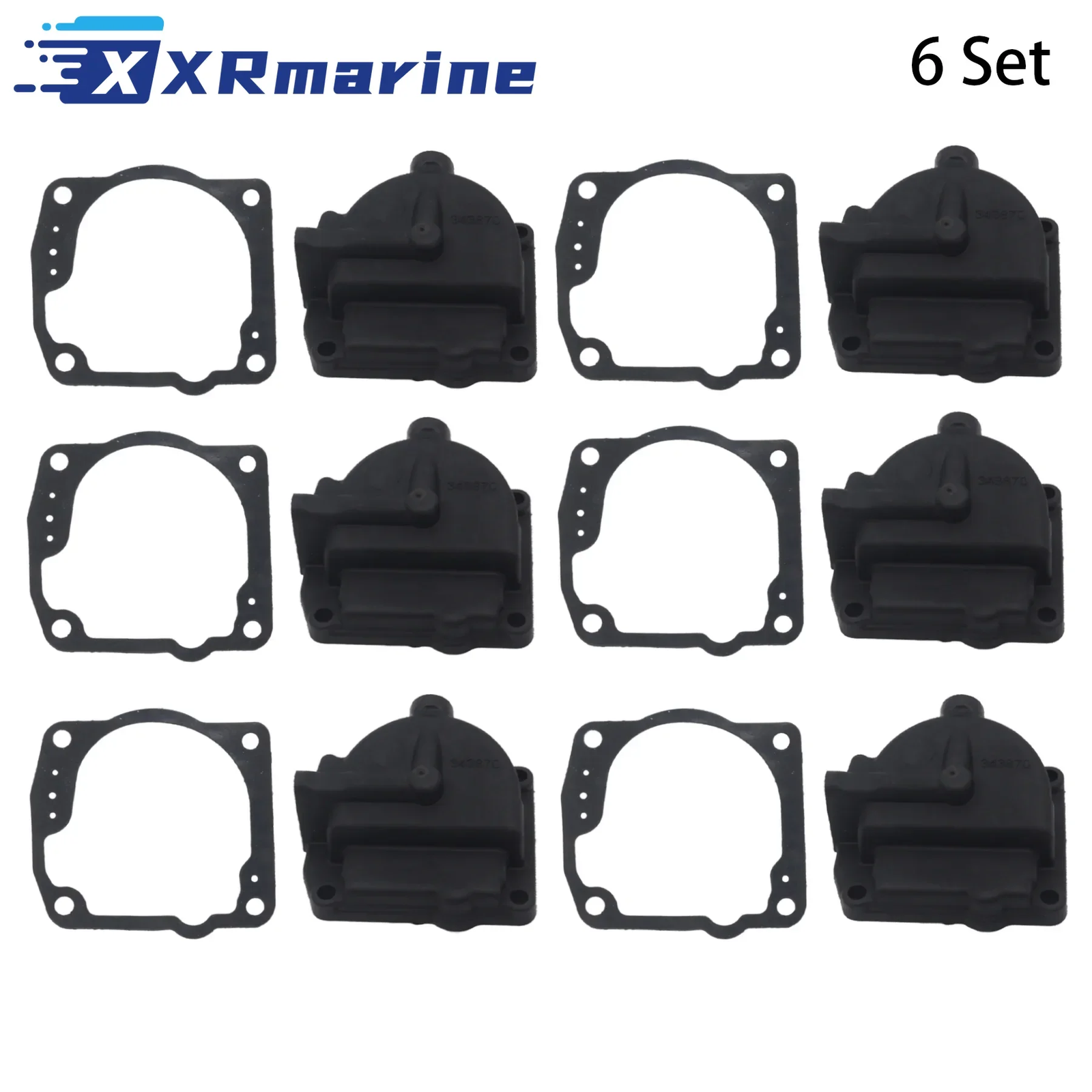 6 Set Carburetor Float Chamber Carbon Bowls 60° with Gasket 0433000 for 90 to 1