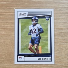 Panini 2022 Score Rookie Nik Bonitto Denver Broncos NFL Football Card #317