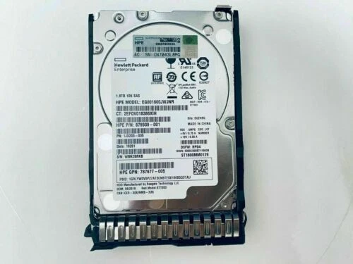 For HPE 872738-001 872481-B21 1.8TB SAS 10K 12Gb/s 2.5" 512E HDD Hard Drive - Picture 1 of 4