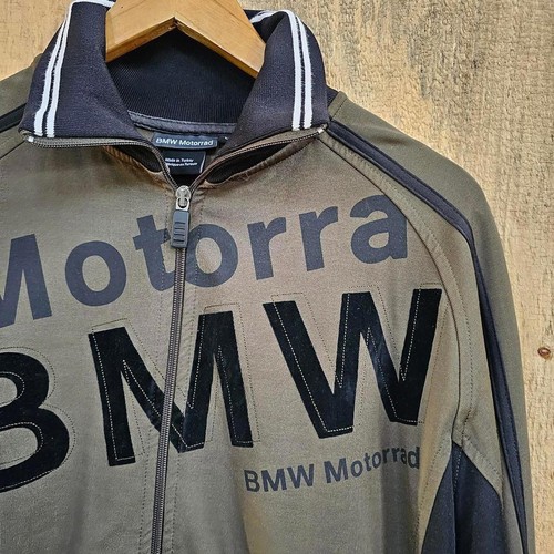 Motorrad BMW Jacket Large Green Black Full Zip Pockets - Picture 2 of 8