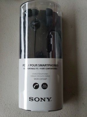 Sony MDR-EX15AP EX Monitor Headphones, Black #MDREX15AP/B 27242867284 | eBay