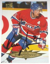 VINCENT DAMPHOUSSE SIGNED FLEER ULTRA MONTREAL CANADIENS CARD AUTOGRAPH AUTO!!