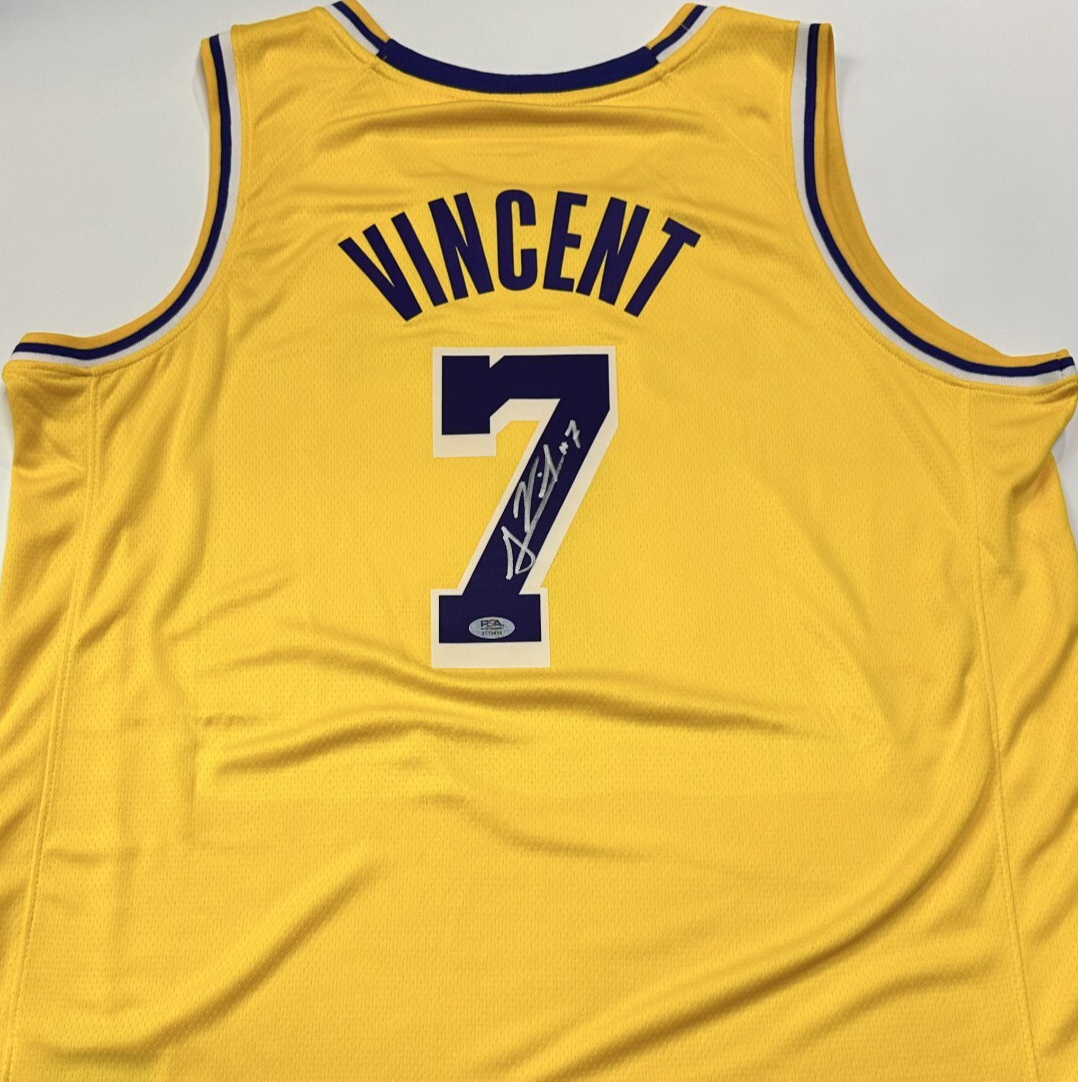 GABE VINCENT SIGNED AUTO CUSTOM JERSEY LOS ANGELES LAKERS PSA | eBay