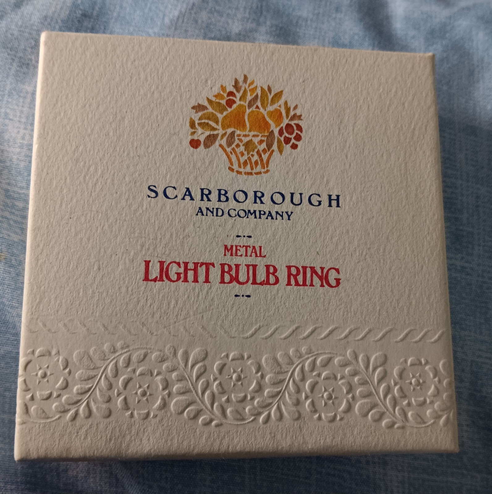 Scarborough And Co Metal Light Bulb Ring For Essential Oils 1986 Oil Warmer eBay