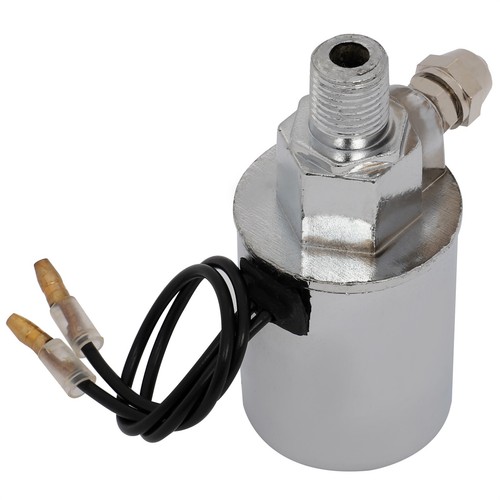 Electroválvula plateada 200 PSI para compresor de tanque de aire de bocina de tren tubo de aire de 1/4" - Imagen 8 de 12