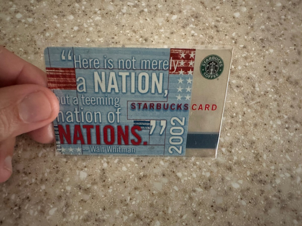 2002 スターバックスカード Starbucks 2002 USA Nations Coffee Gift Card VHTF HTF Rare | eBay
