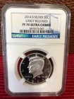 2014 S "Early Release" Kennedy silver half dollar proof PF 70 in "Ultra Cameo"