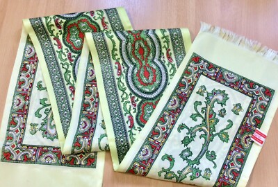 Swanky Vintage doppelseitiger hellgelber Acetat Twill Kleid Schal