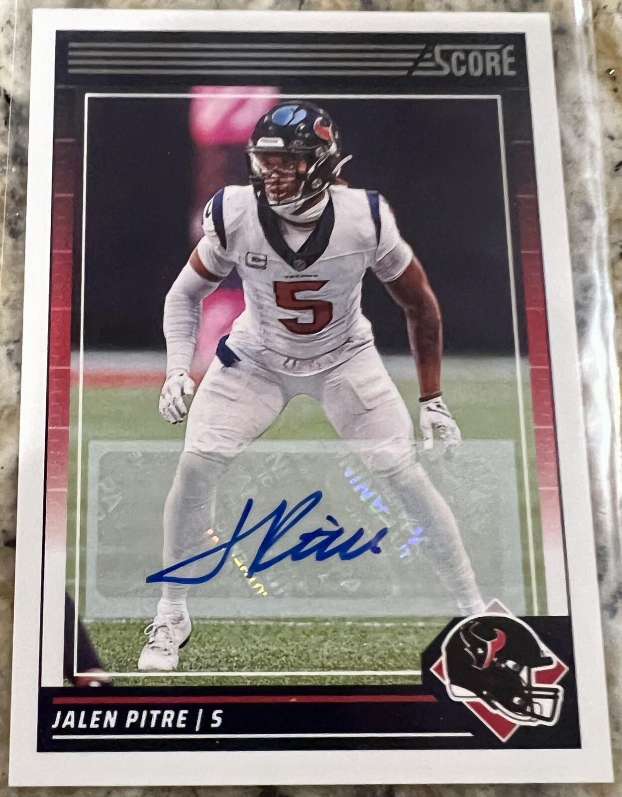 2024 Score Jalen Pitre AUTO Houston Texans #116