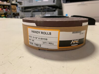 ARC 74912 2-1/2 x 50yd 240 GR. Cloth Roll Emery