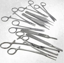 New 10 Pcs Minor Surgery Set Surgical Instruments Kit Stainless Steel CE