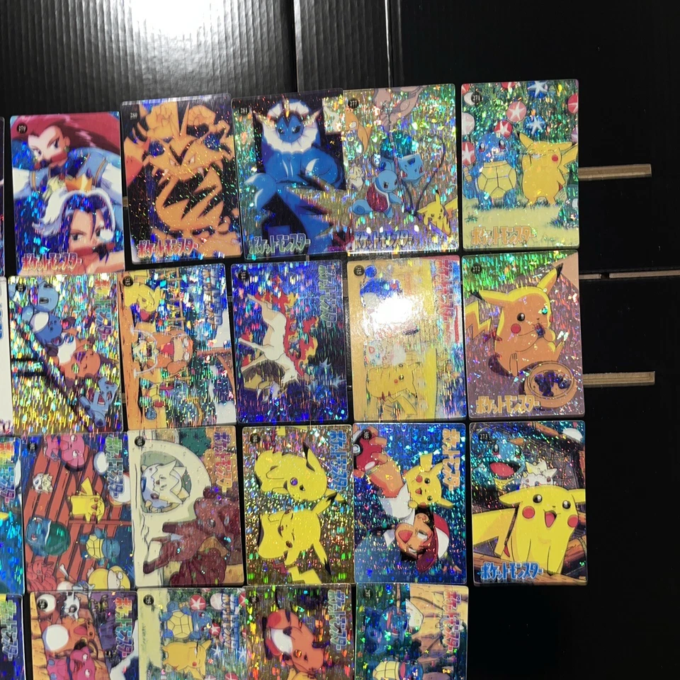 Pokemon Vintage Pocket Monsters Vending Adesivo de Prisma HOLO (43 Cartas) Conjunto Raro - Imagem 4 de 4