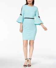 calvin klein dress long sleeves size 8