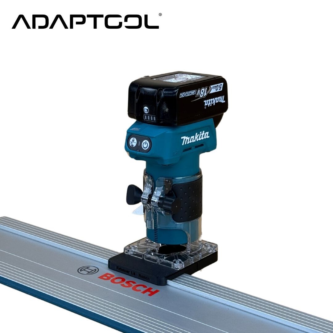 Makita DRT52 18V Router Trimmer Adaptor To Bosch FSN Guide Rail