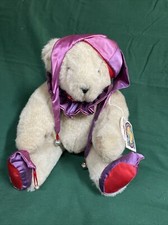 The Vermont Teddy Bear Co Tan Jointed Jester 16  With Tags