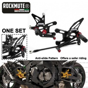 REAR SET V2 BLK ZX10R Arashi V2.0 Adjustable Rearsets For Kawasaki