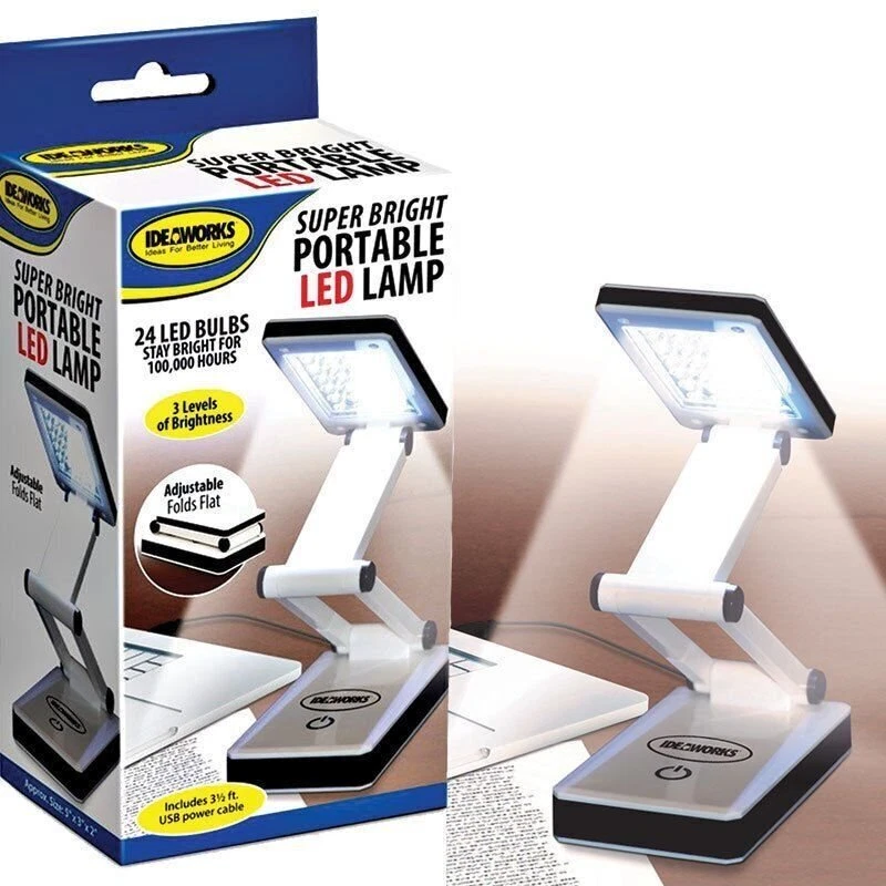 LED Super bright Portable Lamp USB Battery Travel Desk Computer