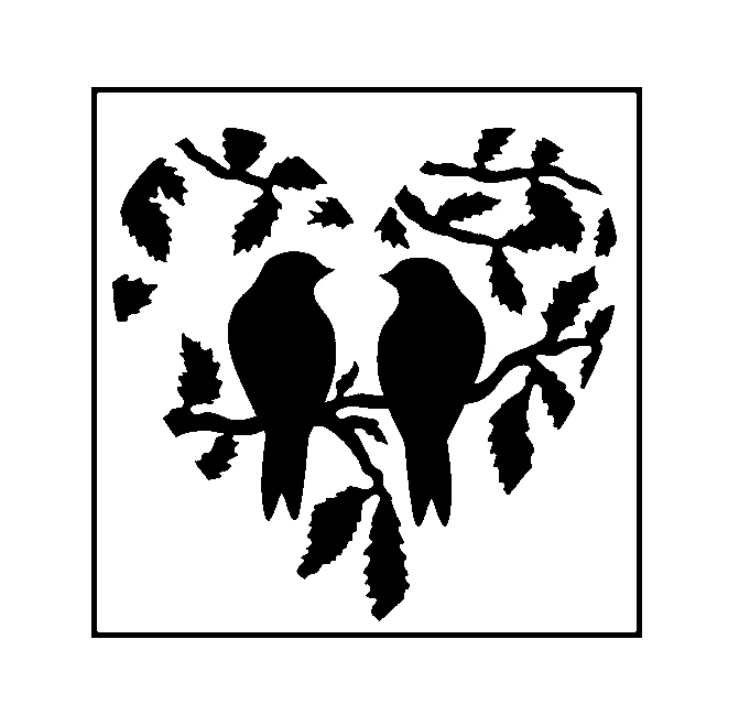 Love Bird Stencil