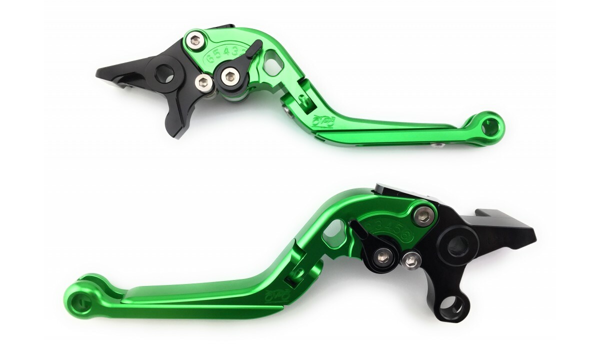 Levier de commande vert pliable Suzuki GSXR 750 WVBD 2002 2003 - 2