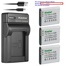 Kastar Battery Slim Charger for Olympus Li-90B 92B UC-90 Olympus Stylus SH-1