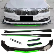 Front Bumper Lip 86" Side Skirt Black Green for BMW 118i 120i 128i Series