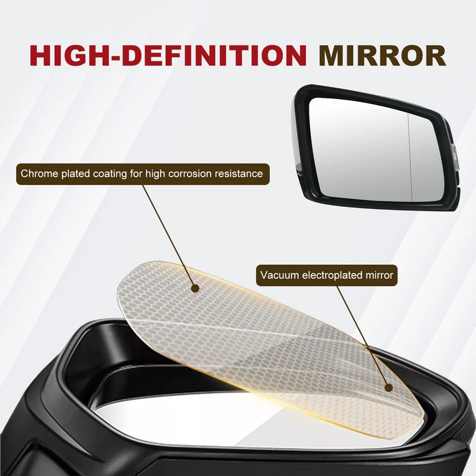 Espejo retrovisor eléctrico derecho memoria térmica eléctrico plegable apto para 10-13 Mercedes Benz S550 Foto 4 de 4