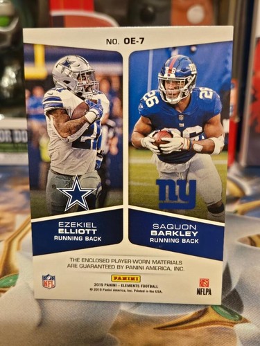 Panini Opposing Elements Ezekiel Elliott & Saquon Barkley 04 of 15! Rare!! - Picture 2 of 2