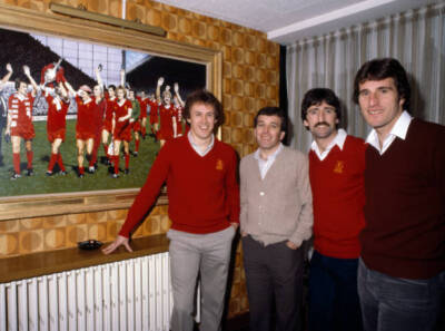 Liverpool footballers Phil Neal, Ian Callaghan, David Johnson and - Old Photo