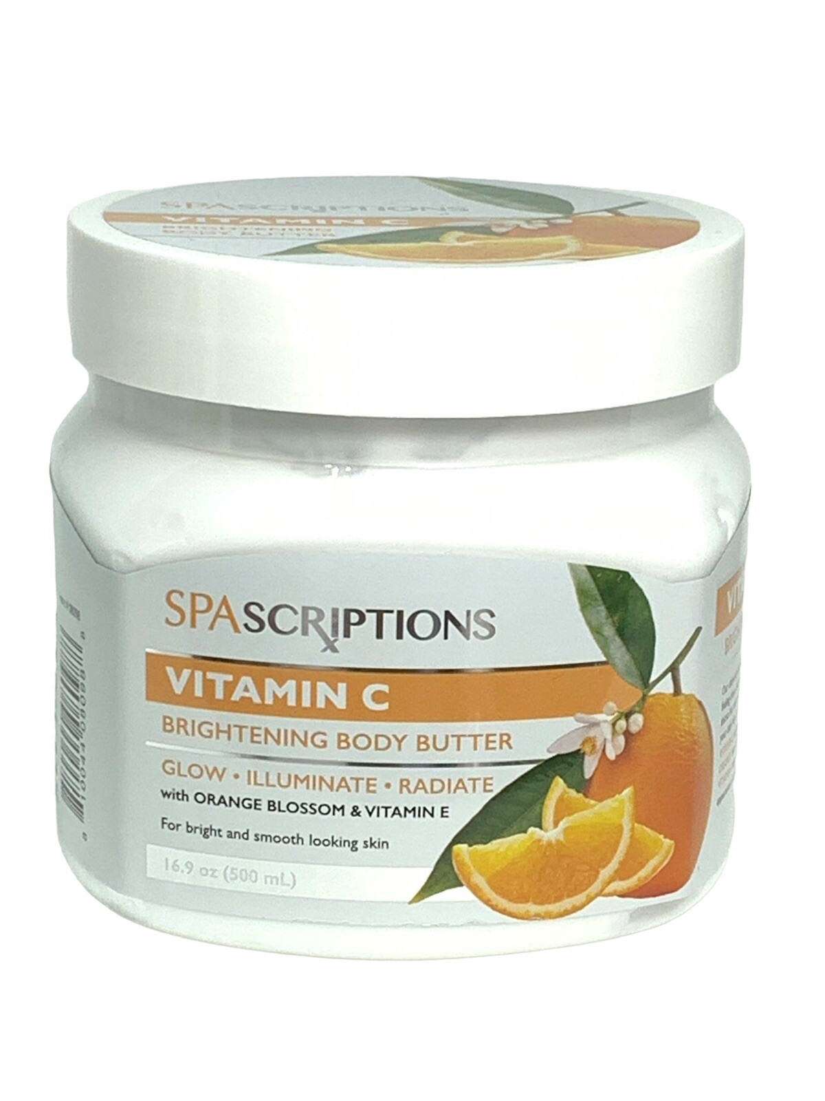 SPASCRIPTIONS BRIGHTENING VITAMIN C BODY BUTTER GLOW ILLUMINATE RADIATE 16.9 oz