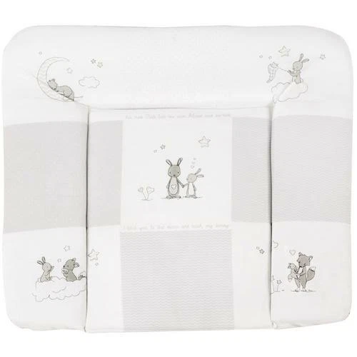 roba Wickelauflage 'Fox & Bunny', 85 x 75 cm, PU beschichtet