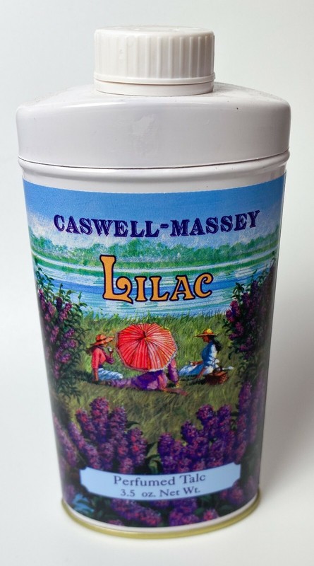 New CASWELL-MASSEY Lilac Perfumed Talc - 3.5 oz - **RARE!**