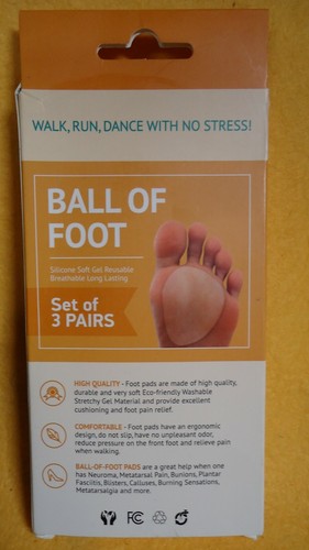 Brison Easy Walk Pads - Set Of 3 Pairs Ball of Foot Cushions - Picture 2 of 9