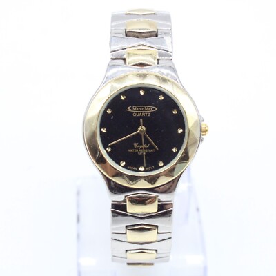 Marco Max Watch Womens Silver Tone Stainless Steel Rhinestones