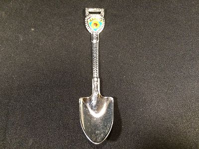 Vintage Kansas Sunflower Shovel Collectible Silver Spoon Souvenir