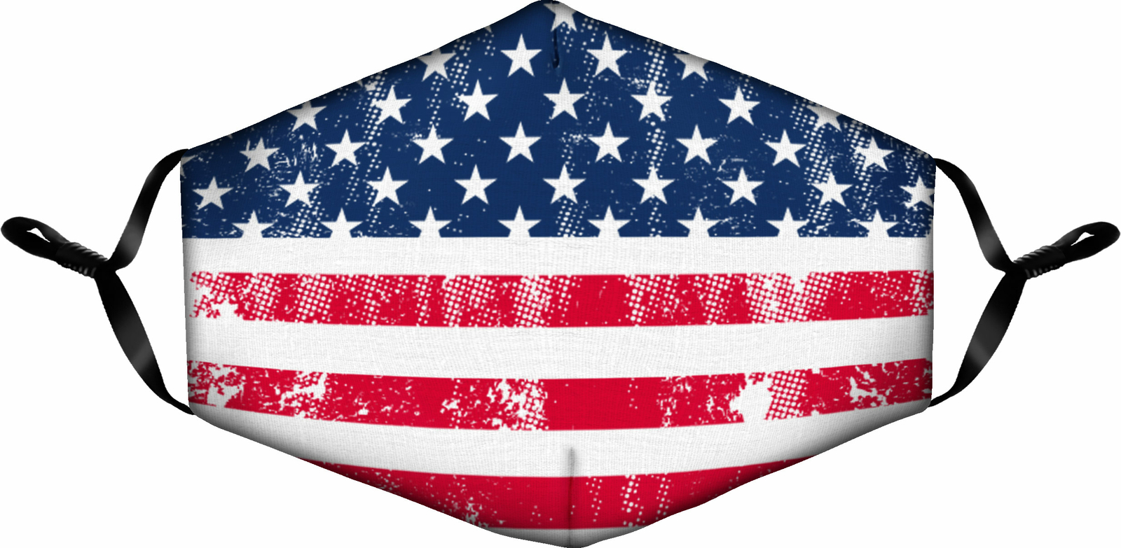 Забавная маска для лица Spoontiques, моющаяся, с регулируемыми ремешками для ушей -Americana