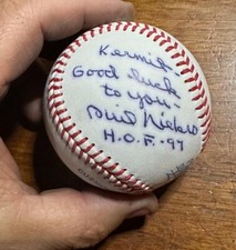 Colorado Silver Bullets Phil Niekro HOF Signed Autograph Auto Baseball Personali
