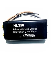 2ch RCA Line Output Converter Power Amp Adapter Hi Low Impedance Signal 20-20k