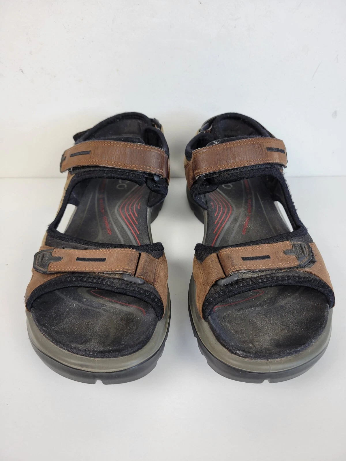 Sandali donna Ecco Yucatan escursionismo outdoor misura 40 7 comodi cinturini marroni