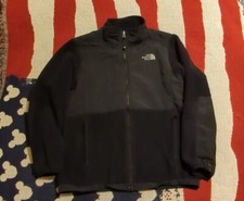 The North Face Black Denali Polartec Fleece Jacket Full Zip Youth Girls XL Black