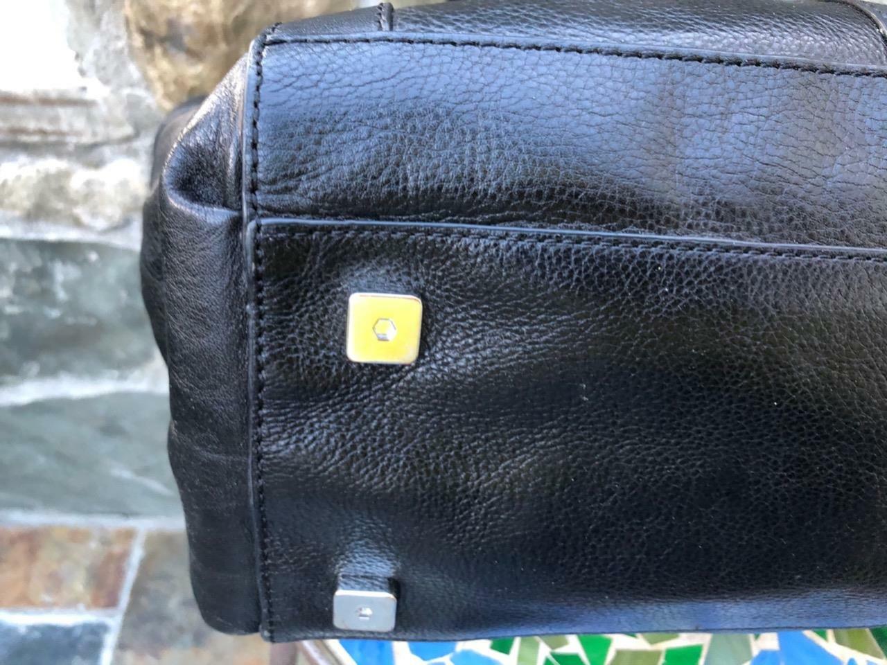 Johnathon Adler Nixon black leather tote bag (300 Gem