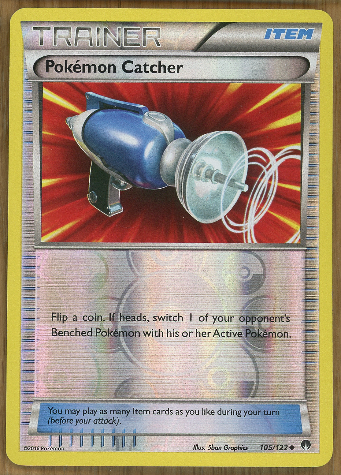 Pokemon Catcher - 105/122 ~ Reverse Holo ~ XY BreakPoint ~ Near Mint!!