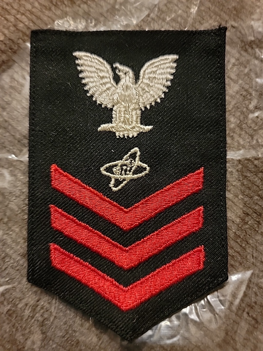 US NAVY RANK RATE E6 PETTY OFFICER 1ST CLASS ELECTRONICS TECHNICIAN RATE PATCH