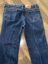 Levi's 517 Orange Tab Blue Jeans Made in USA Size W42 L31.5 Vintage