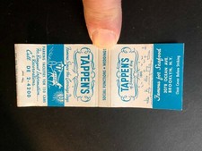 OLD Vintage "TAPPEN'S" Brooklyn, New York City matchbook MADE IN USA