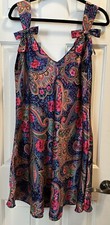 Solange Satin Paisley Gown Nightgown Nightie Intimates 18/20