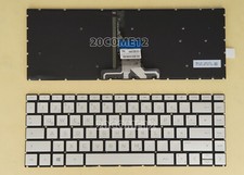 For HP Pavilion 14-dd0001ng 14-dd0002ng Keyboard Backlit Silver German Tastatur