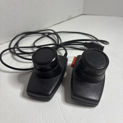 Authentic Coleco Gemini Paddle Controllers Pair - Atari 2600 - Working
